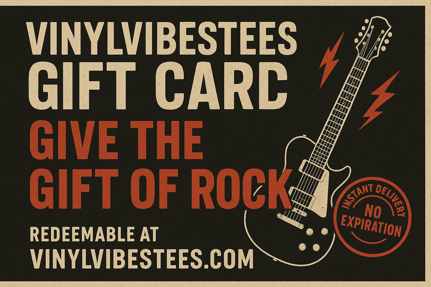 VinylVibes €10,00 VinylVibesTees Gift Card