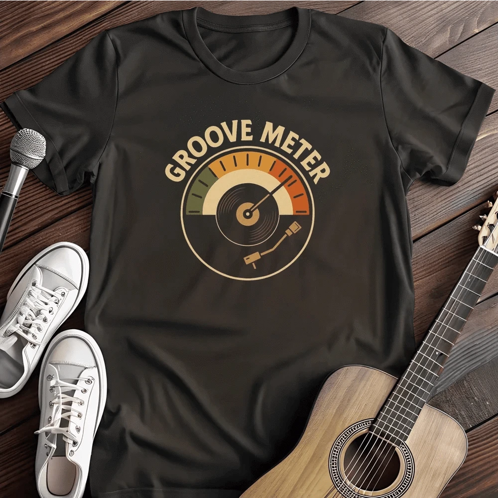 Printify T-Shirt Black / S Groove Meter T Shirt