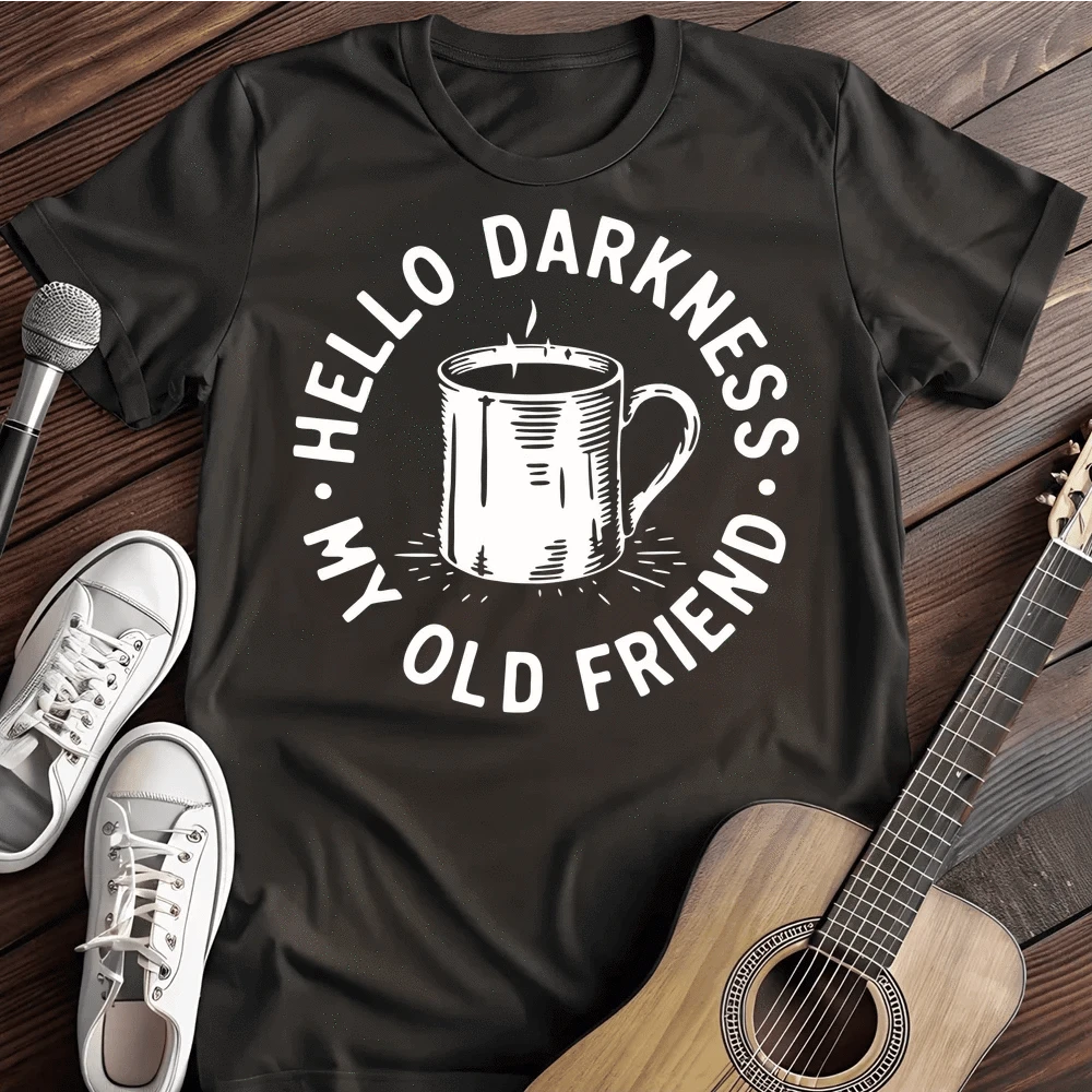 Printify T-Shirt Black / S Hello Darkness T Shirt