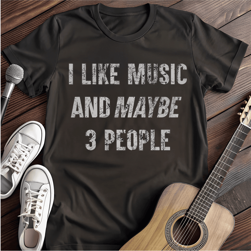 Printify T-Shirt Black / S I Like Music T-Shirt
