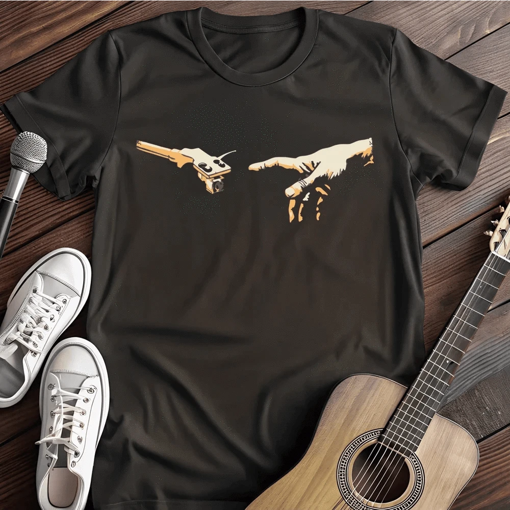 Printify T-Shirt Black / S Michelangelo Needle T Shirt