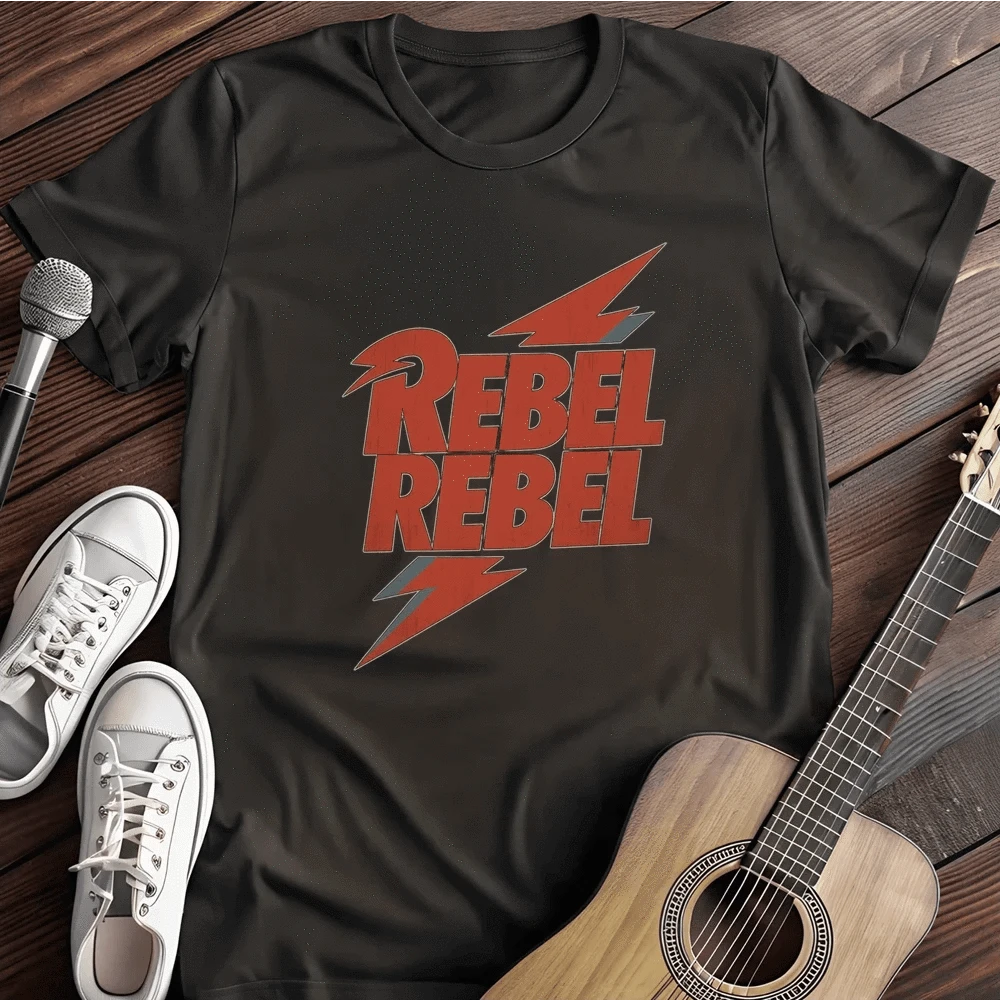 Printify T-Shirt Black / S Rebel Rebel T Shirt
