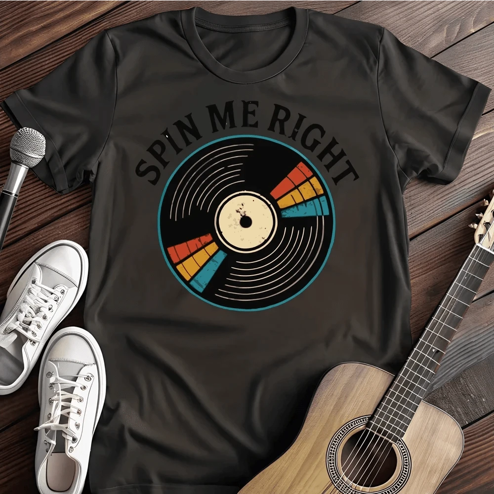 Printify T-Shirt Black / S Spin Me T Shirt