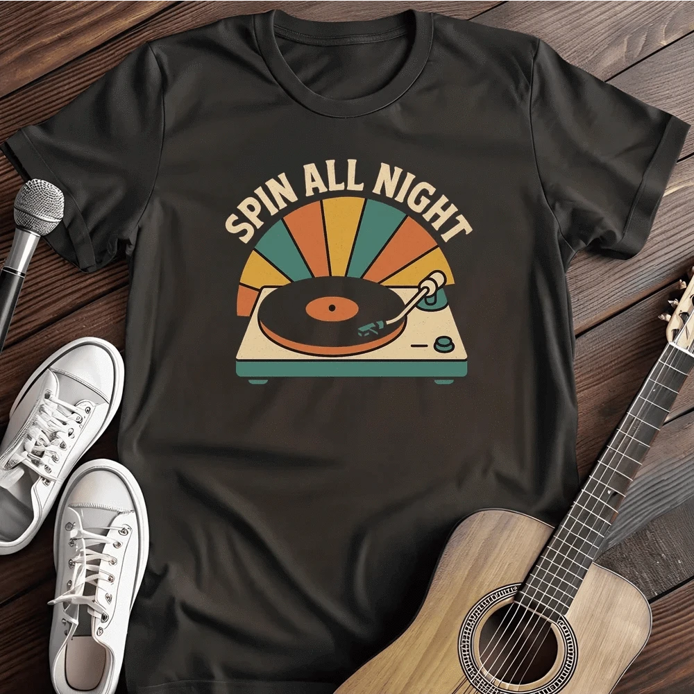Printify T-Shirt Black / S Spin T Shirt