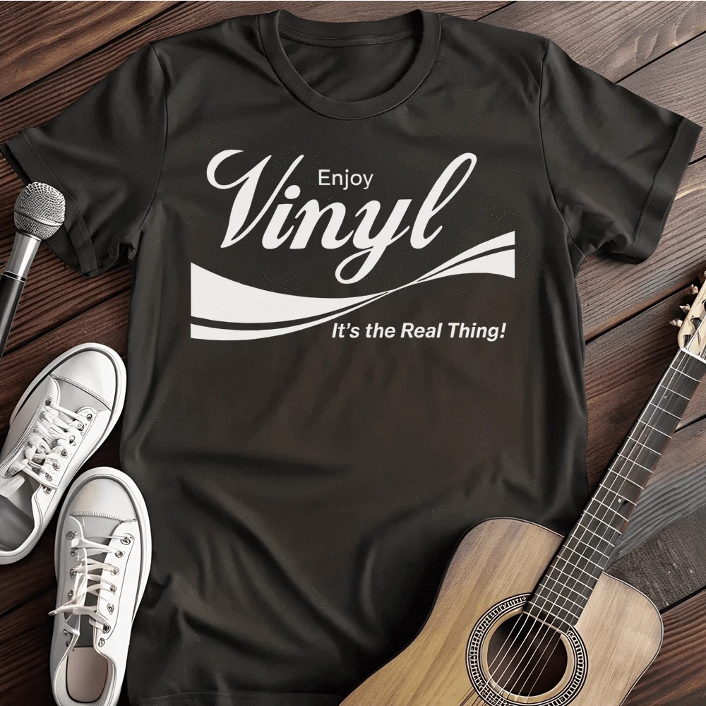 Printify T-Shirt Black / S Vinyl Coke T Shirt