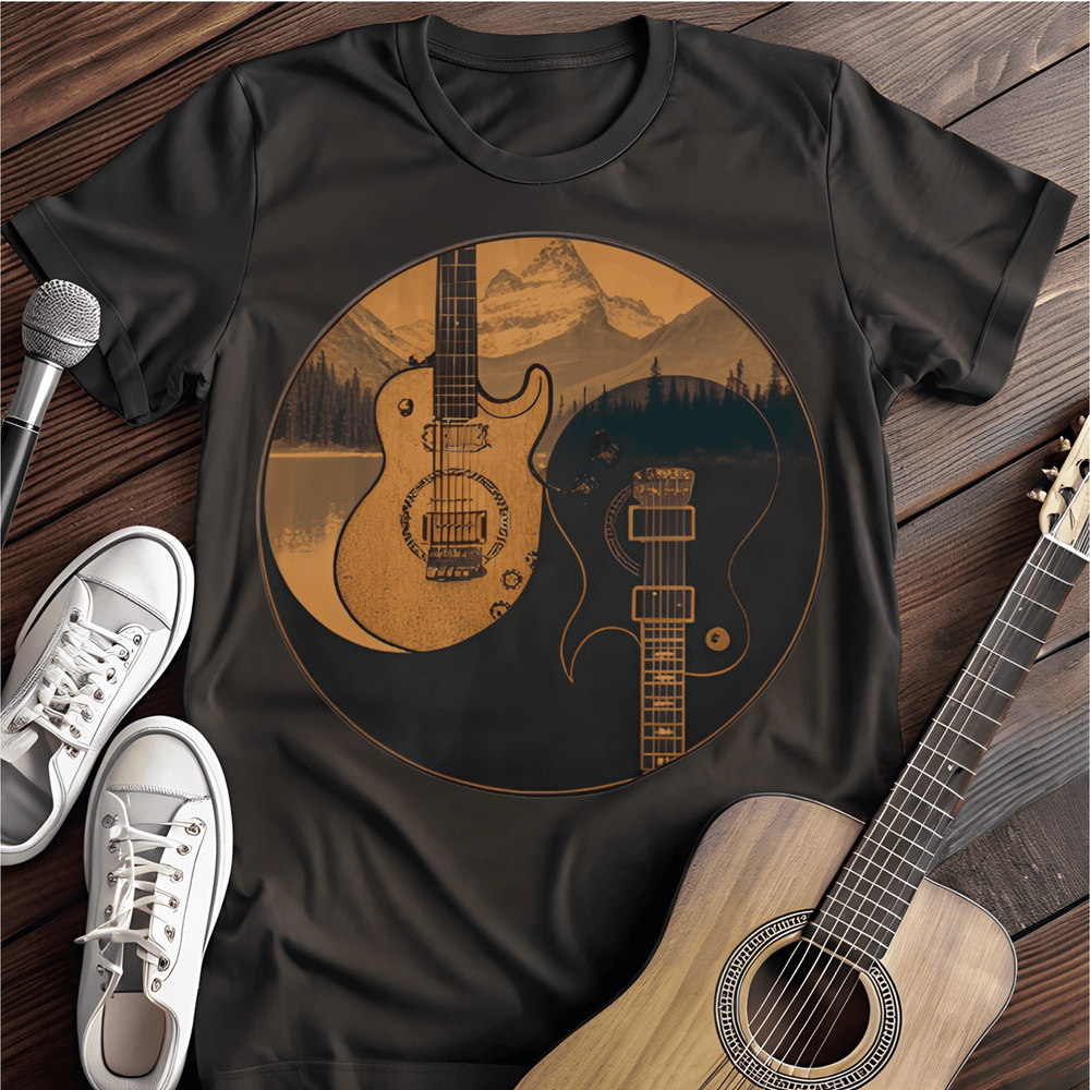 Printify T-Shirt Black / S YinYang Guitar T-Shirt
