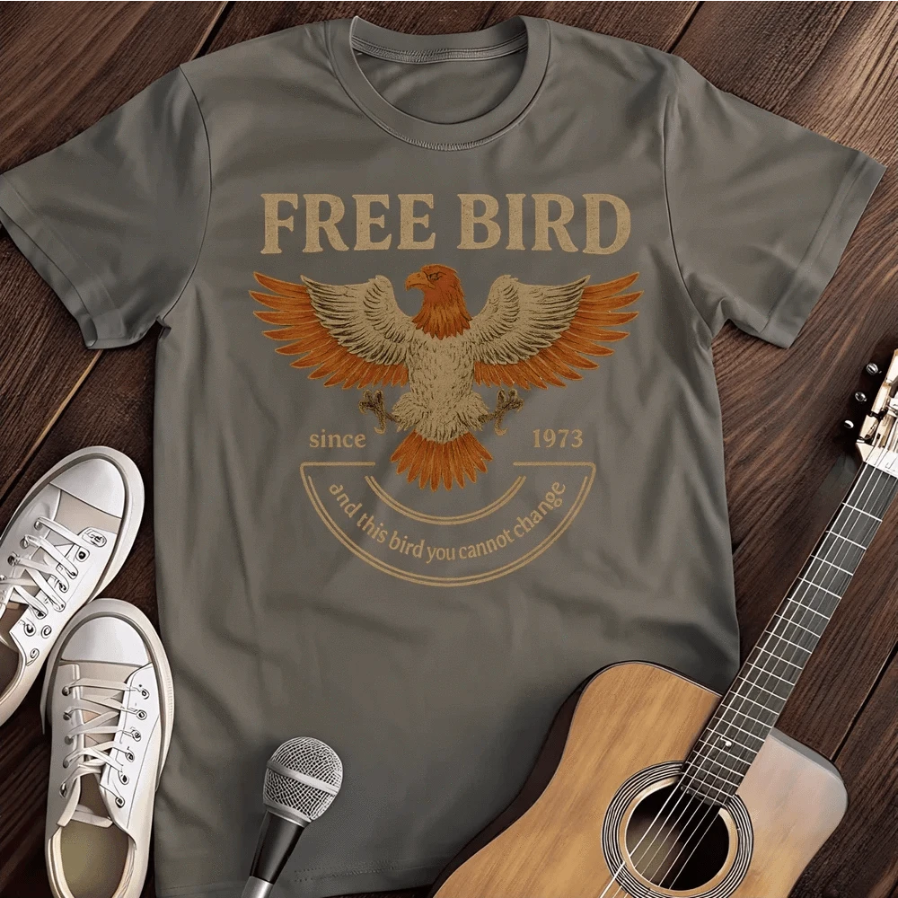 Printify T-Shirt Charcoal / S Free Bird T Shirt