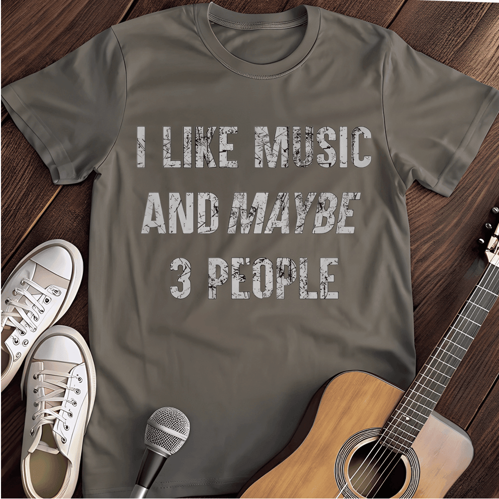 Printify T-Shirt Charcoal / S I Like Music T-Shirt