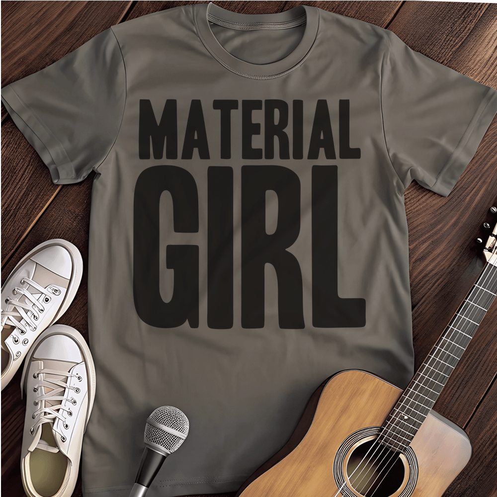 Printify T-Shirt Charcoal / S Material Girl T-Shirt