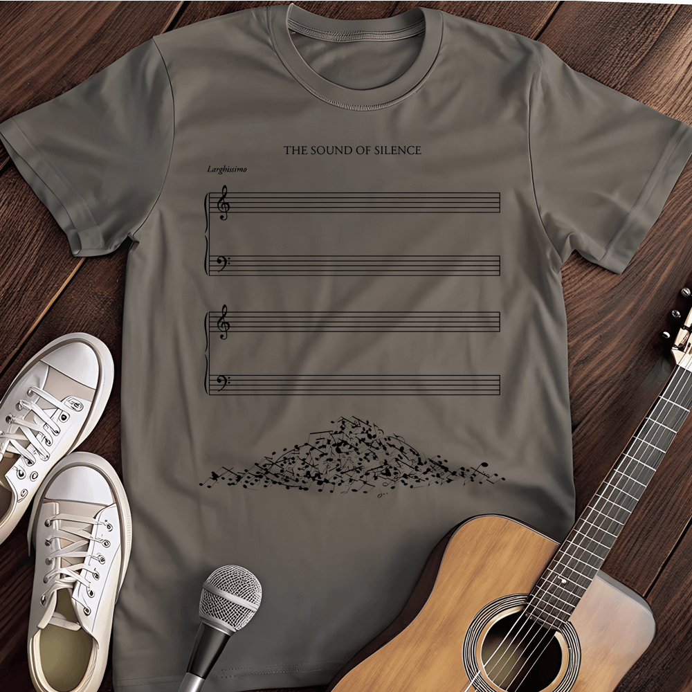 Printify T-Shirt Charcoal / S Sound Of Silence T-Shirt