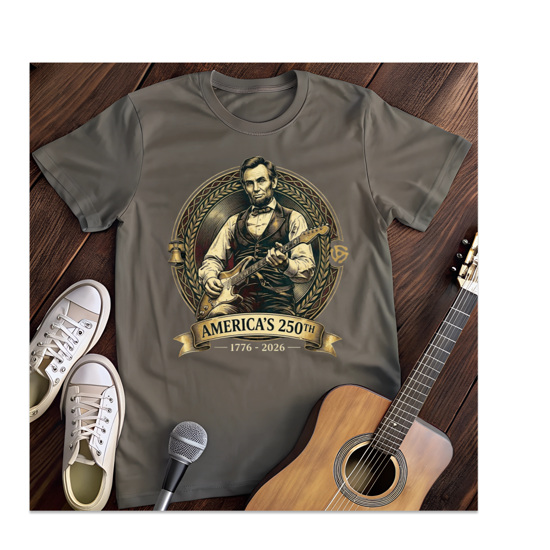 Printify T-Shirt Dark Heather / S America's 250th Lincoln T-Shirt