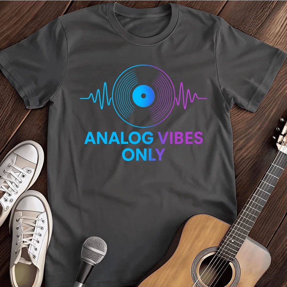 Printify T-Shirt Dark Heather / S Analog Only T Shirt