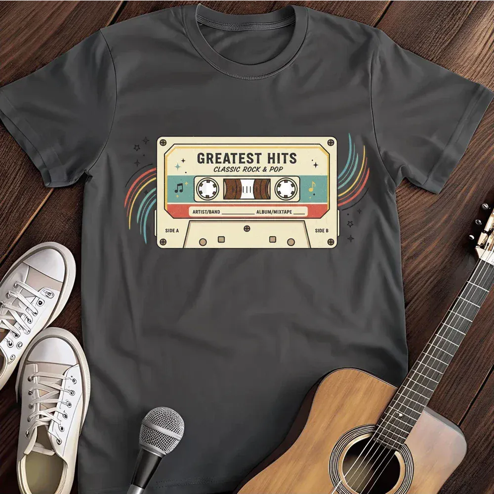 Printify T-Shirt Dark Heather / S Casette T Shirt