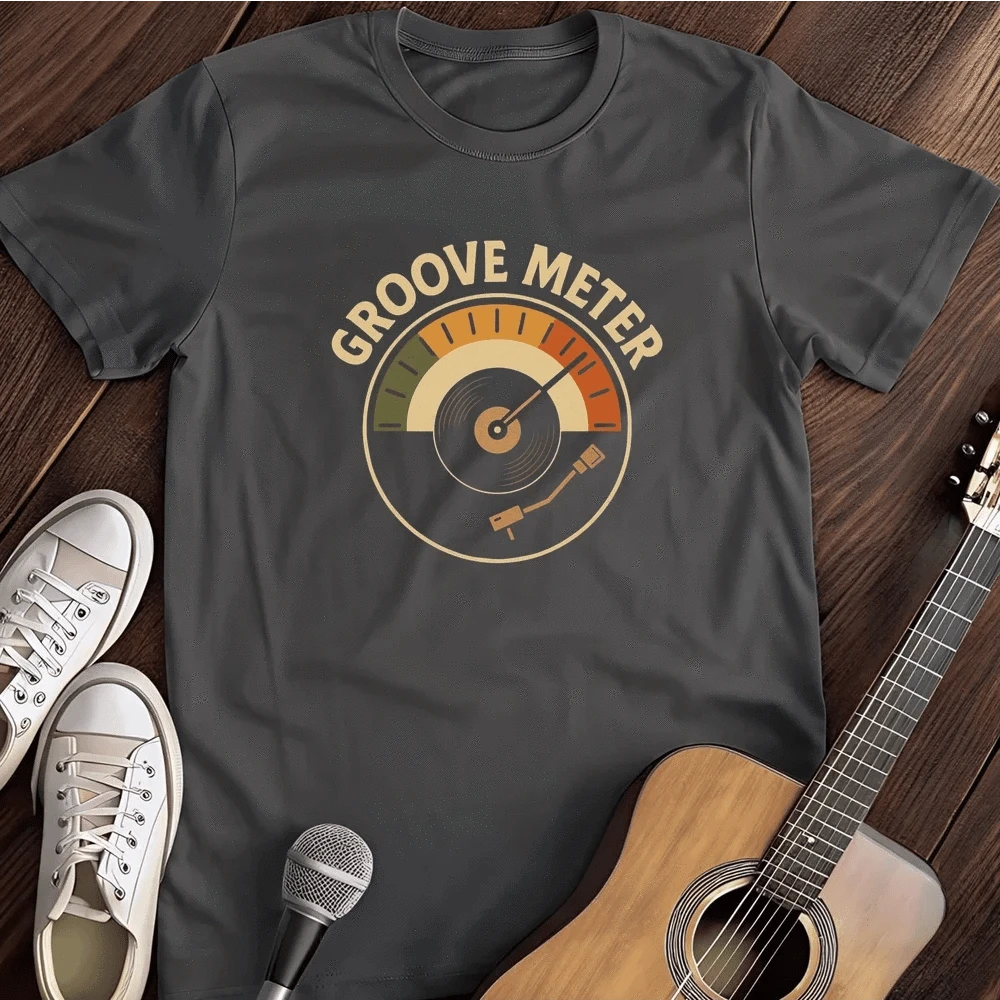 Printify T-Shirt Dark Heather / S Groove Meter T Shirt