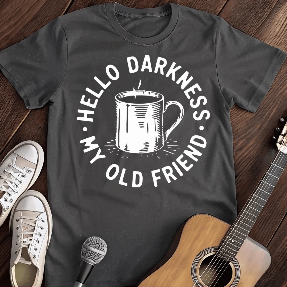 Printify T-Shirt Dark Heather / S Hello Darkness T Shirt
