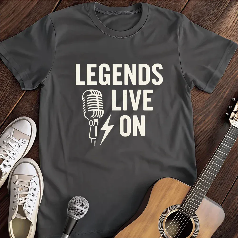Printify T-Shirt Dark Heather / S Legends Live On T Shirt