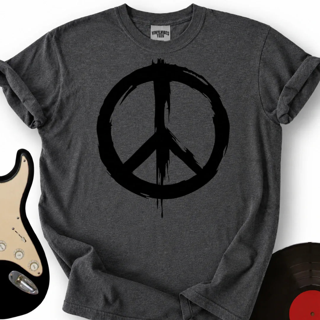 Printify T-Shirt Dark Heather / S Peace Brushed T-Shirt