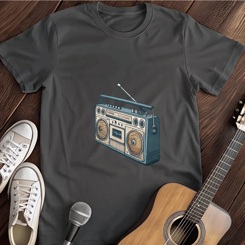Printify T-Shirt Dark Heather / S Retro Stereo T Shirt
