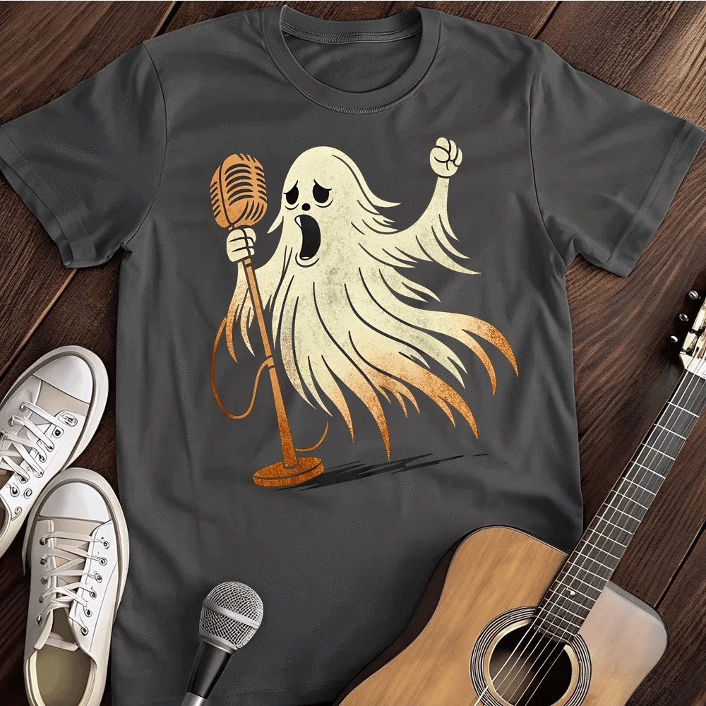 Printify T-Shirt Dark Heather / S Rocking Ghost T Shirt