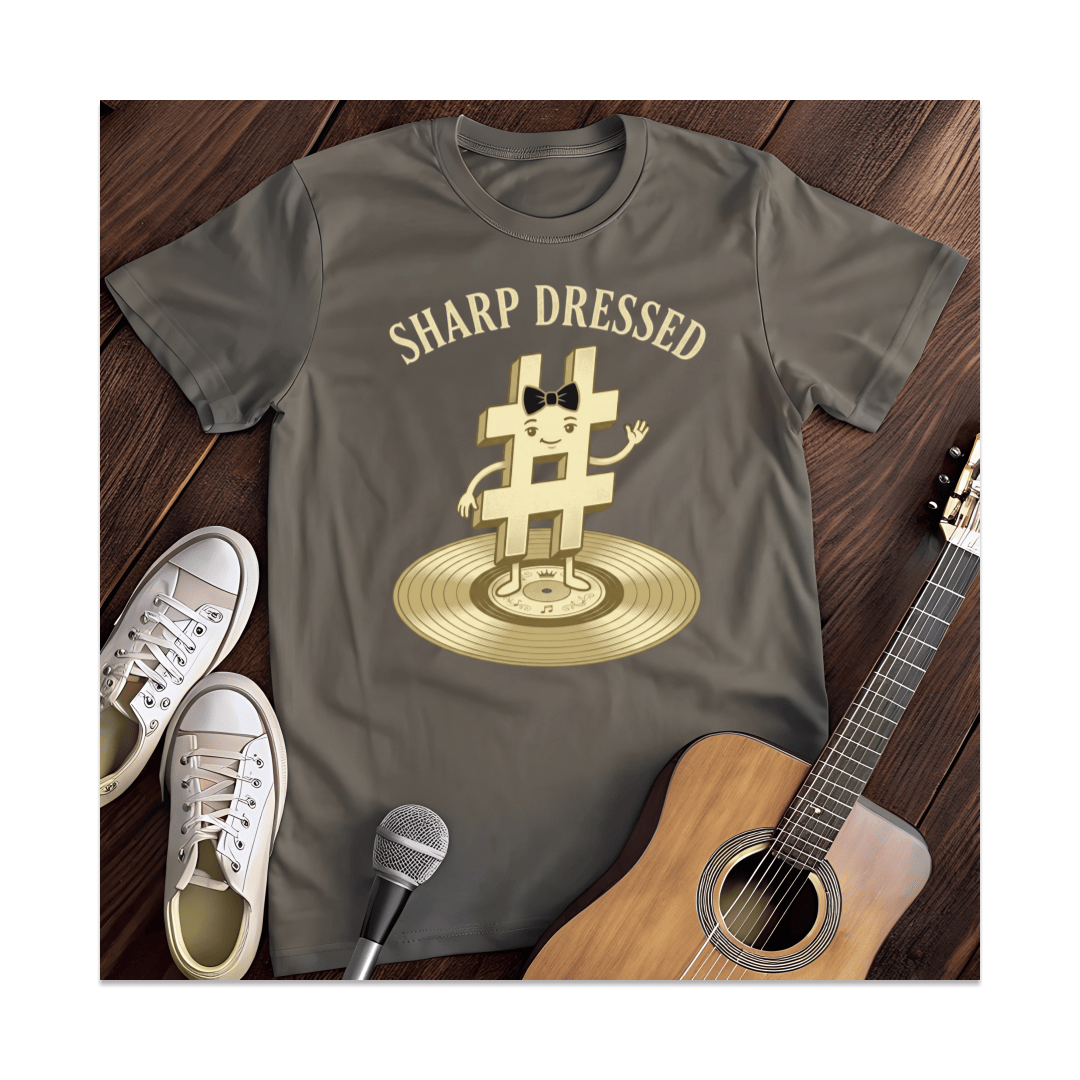 Printify T-Shirt Dark Heather / S Sharp Dressed Musical T-Shirt