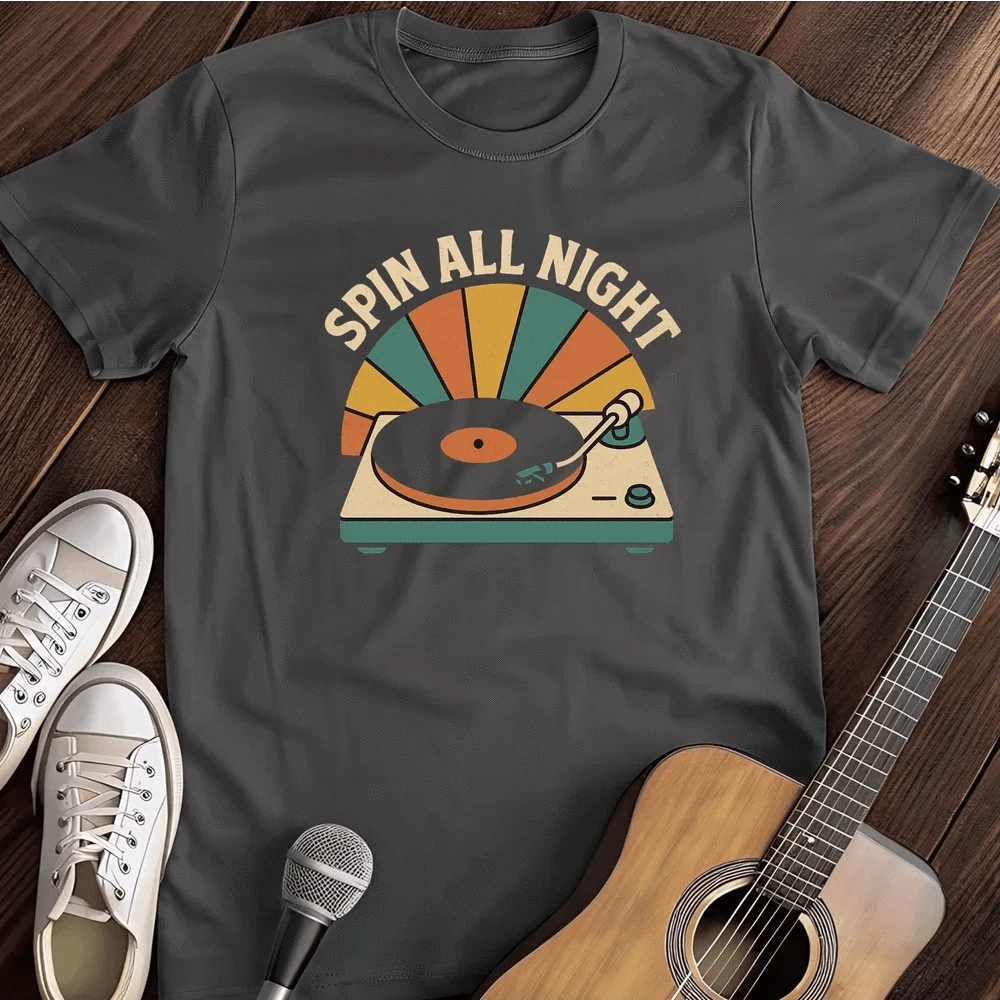 Printify T-Shirt Dark Heather / S Spin T Shirt