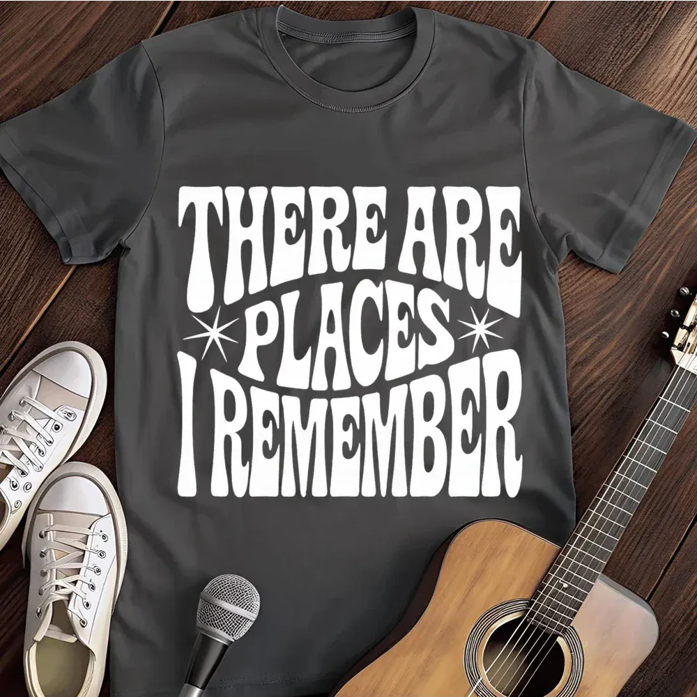 Printify T-Shirt Dark Heather / S There Are Places T Shirt