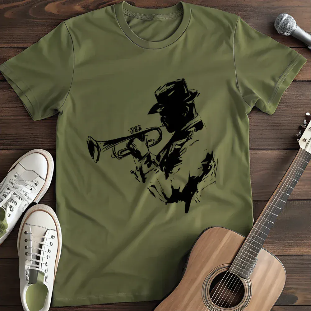 Printify T-Shirt Jazzman Trumpet T Shirt