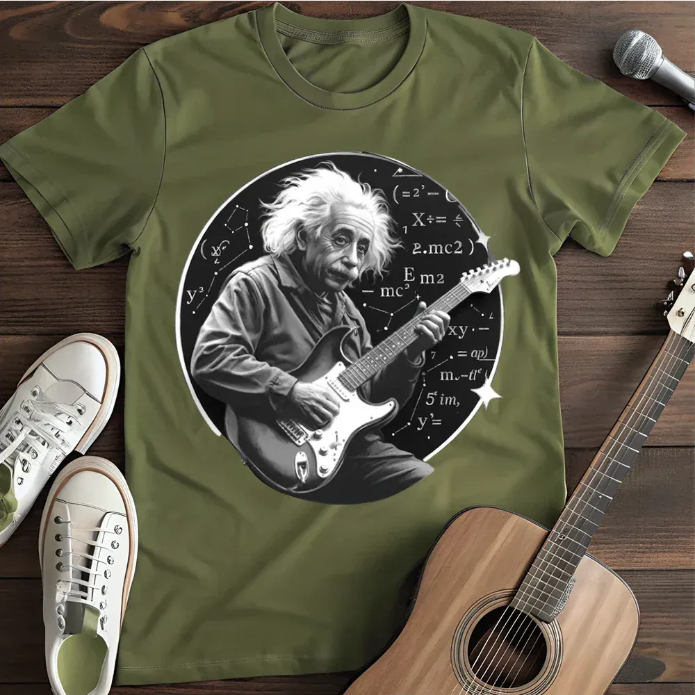 Printify T-Shirt Military Green / S Albert Einstein Rocks T Shirt