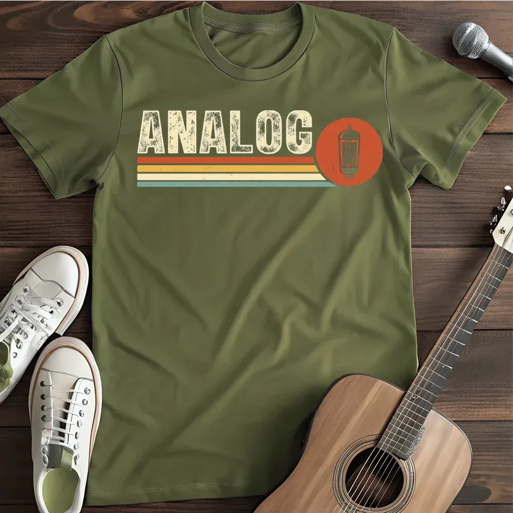 Printify T-Shirt Military Green / S Analog T Shirt