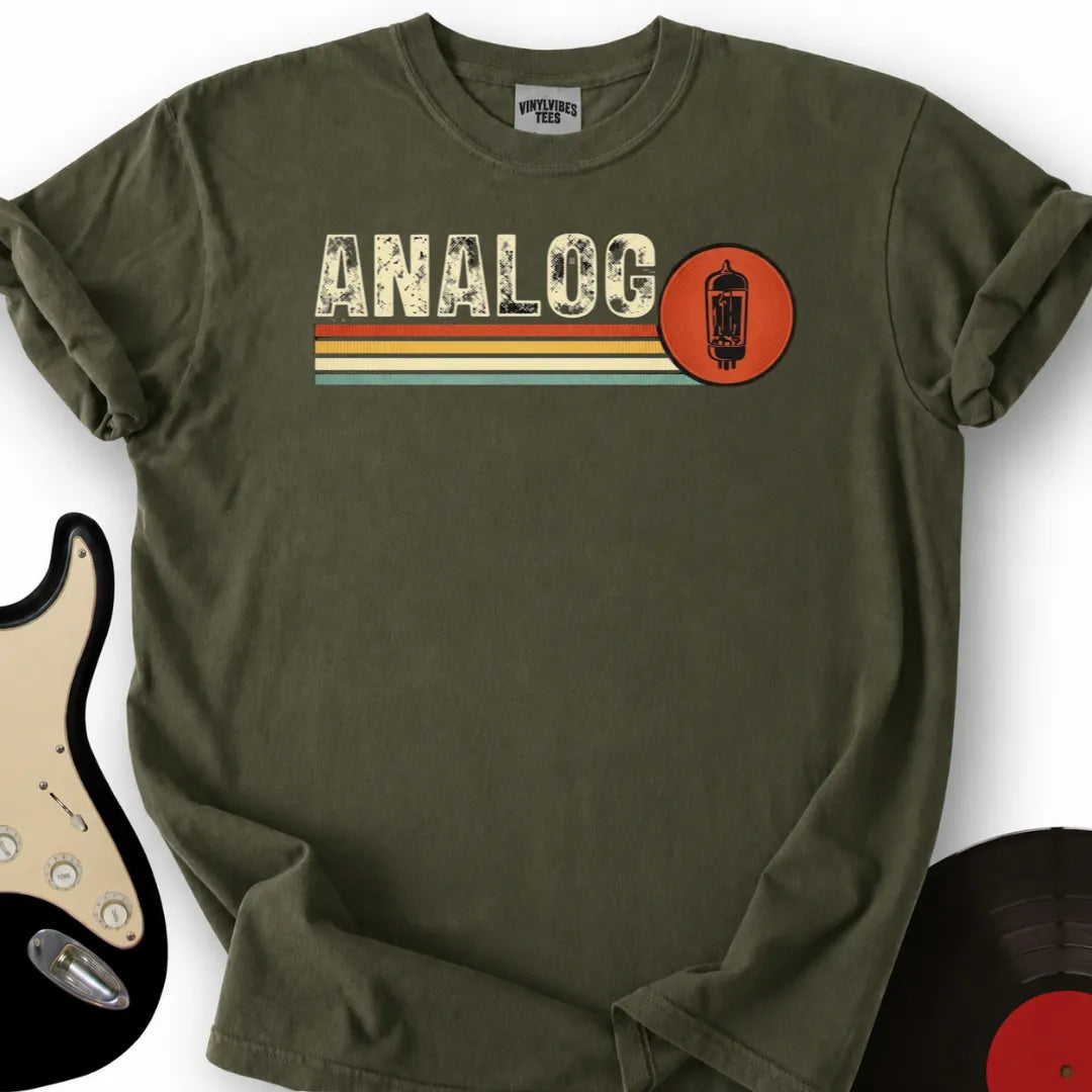 Printify T-Shirt Military Green / S Analog T-Shirt