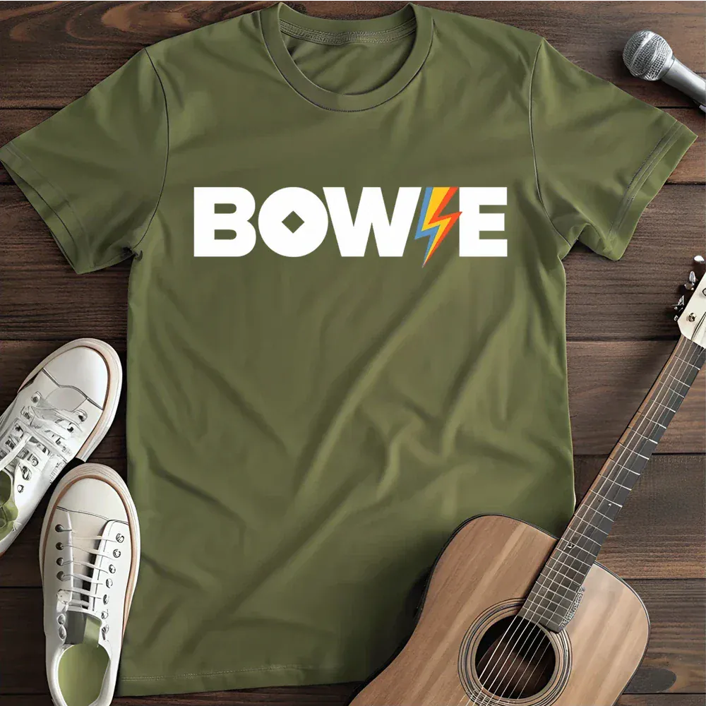 Printify T-Shirt Military Green / S Bowie T Shirt