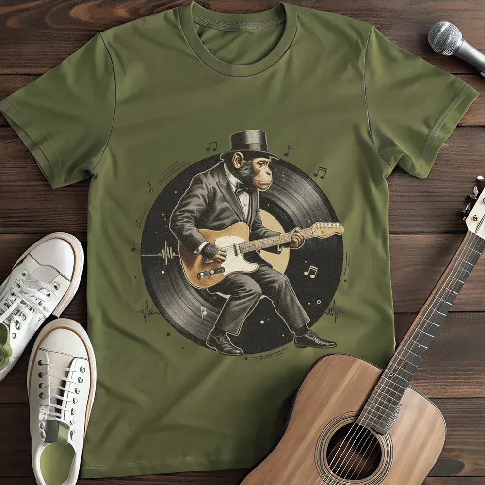 Printify T-Shirt Military Green / S Dance Monkey Dance T Shirt