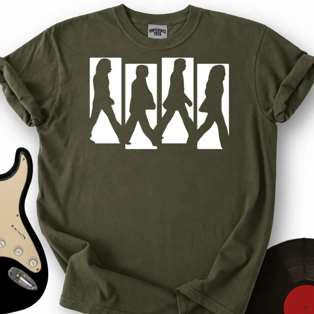 Printify T-Shirt Military Green / S Fab Four T-Shirt