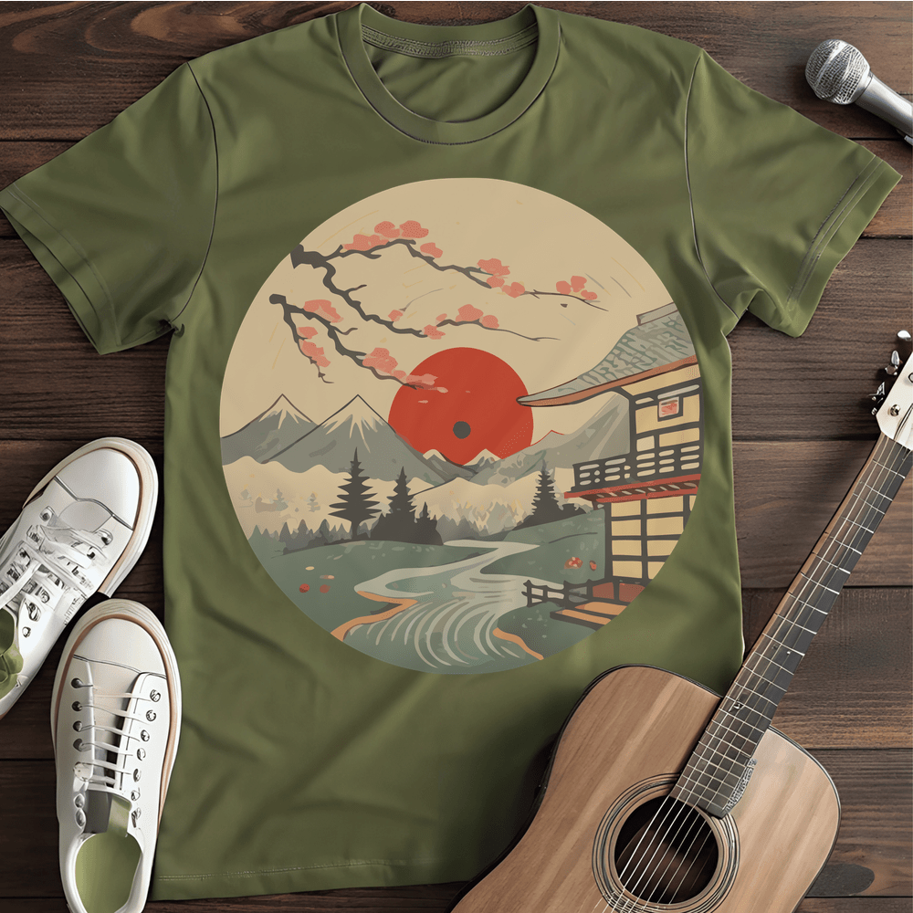 Printify T-Shirt Military Green / S Japan Vinyl Tee T-Shirt