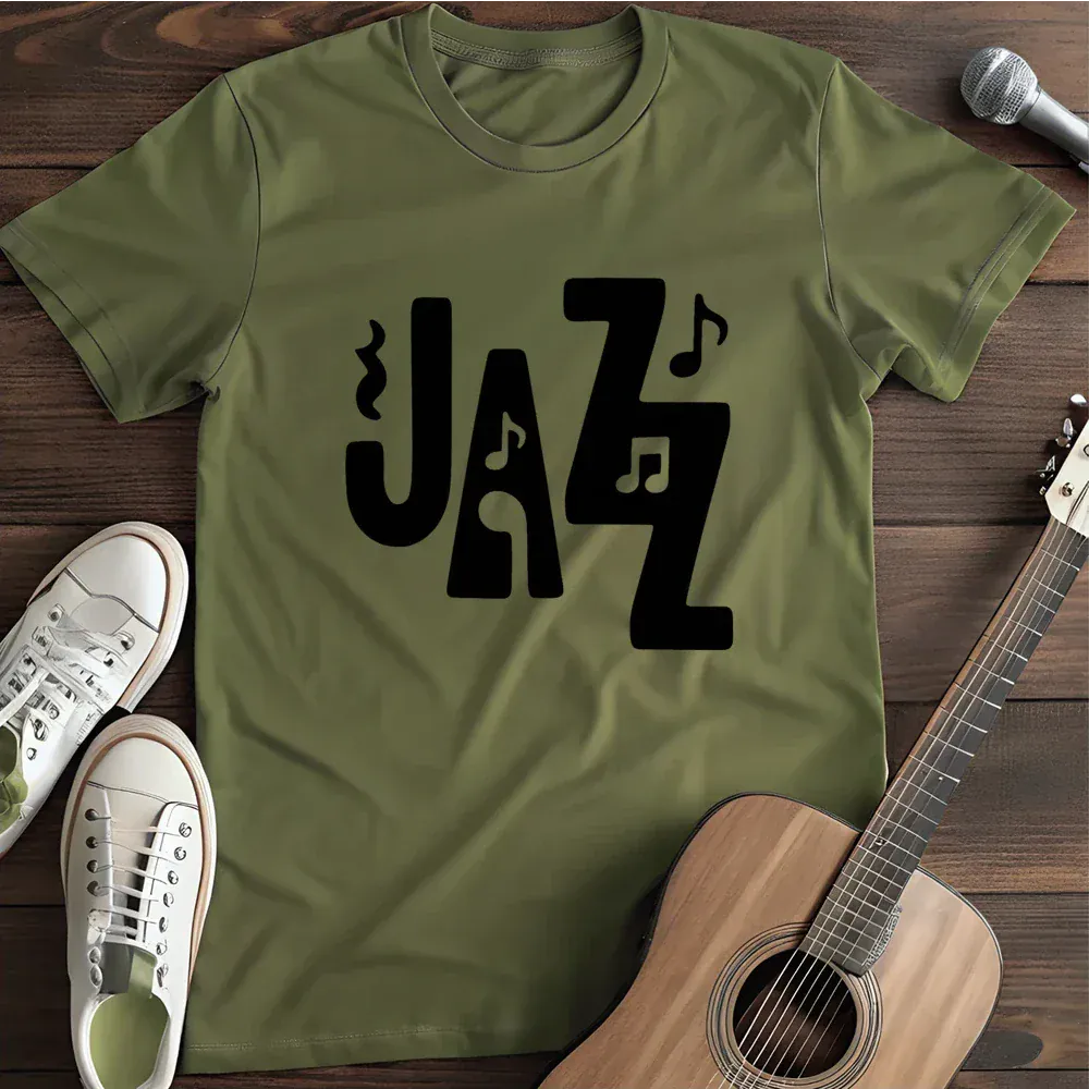 Printify T-Shirt Military Green / S Just Jazz Iv T Shirt