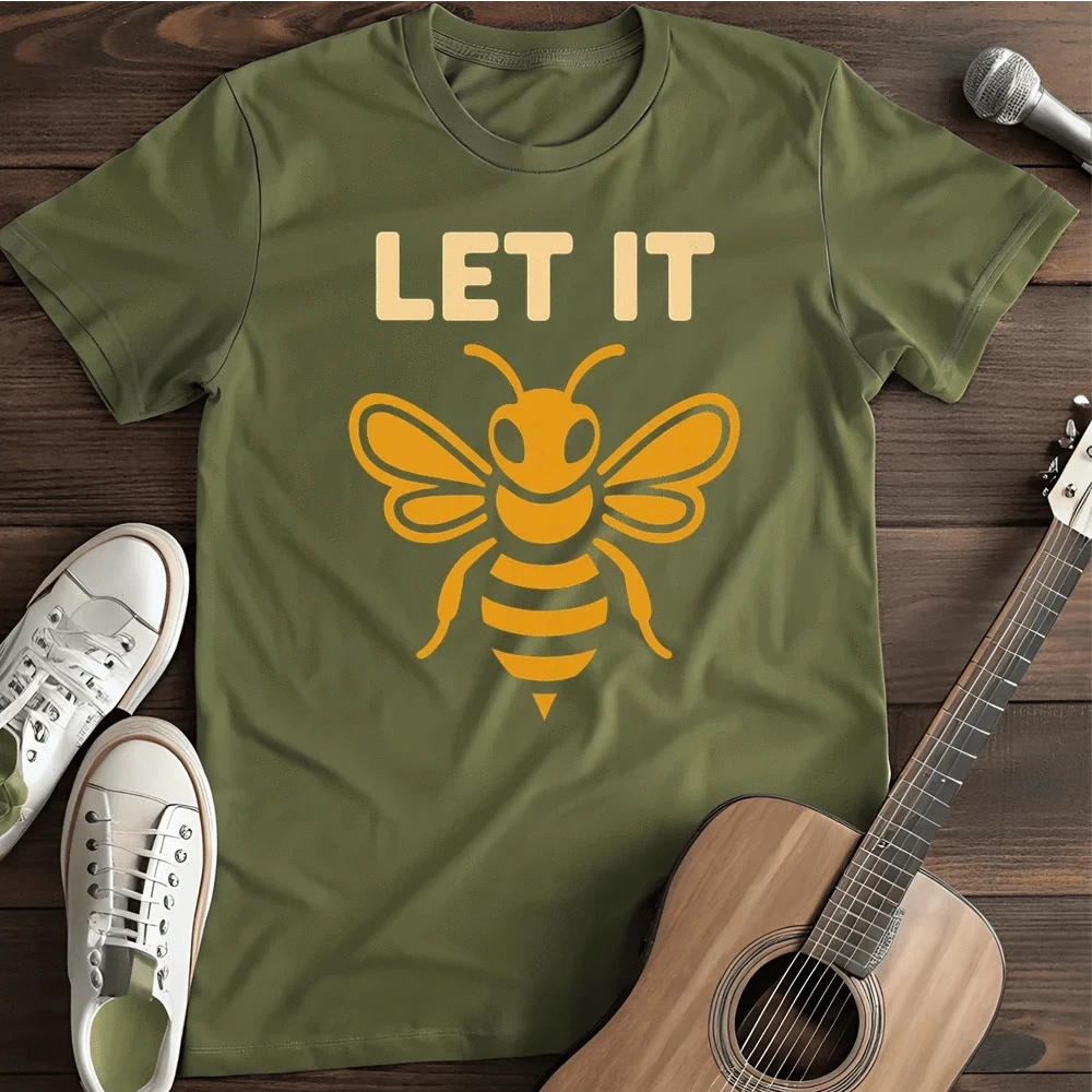 Printify T-Shirt Military Green / S Let It T Shirt