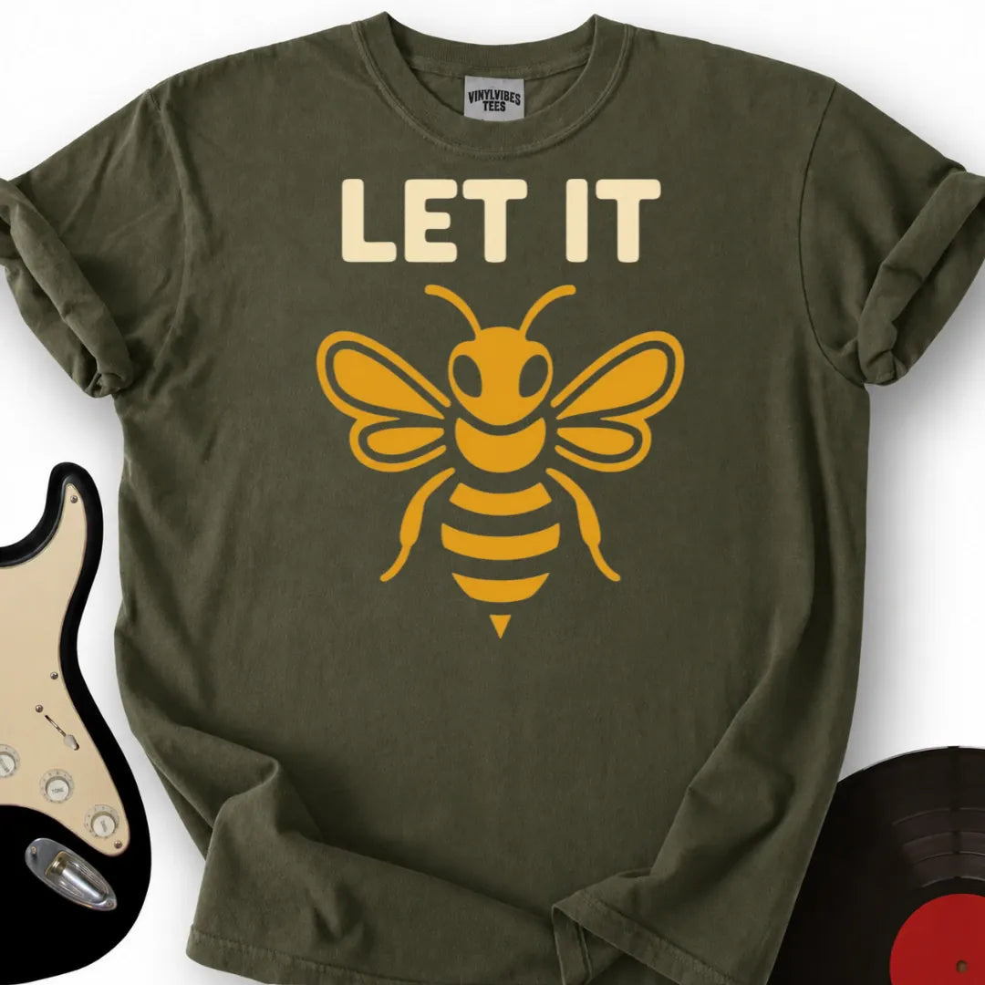 Printify T-Shirt Military Green / S Let It T-Shirt
