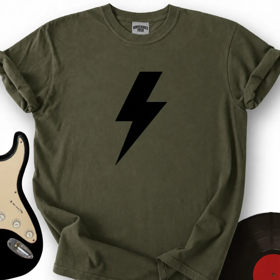 Printify T-Shirt Military Green / S Lightning Bolt T-Shirt