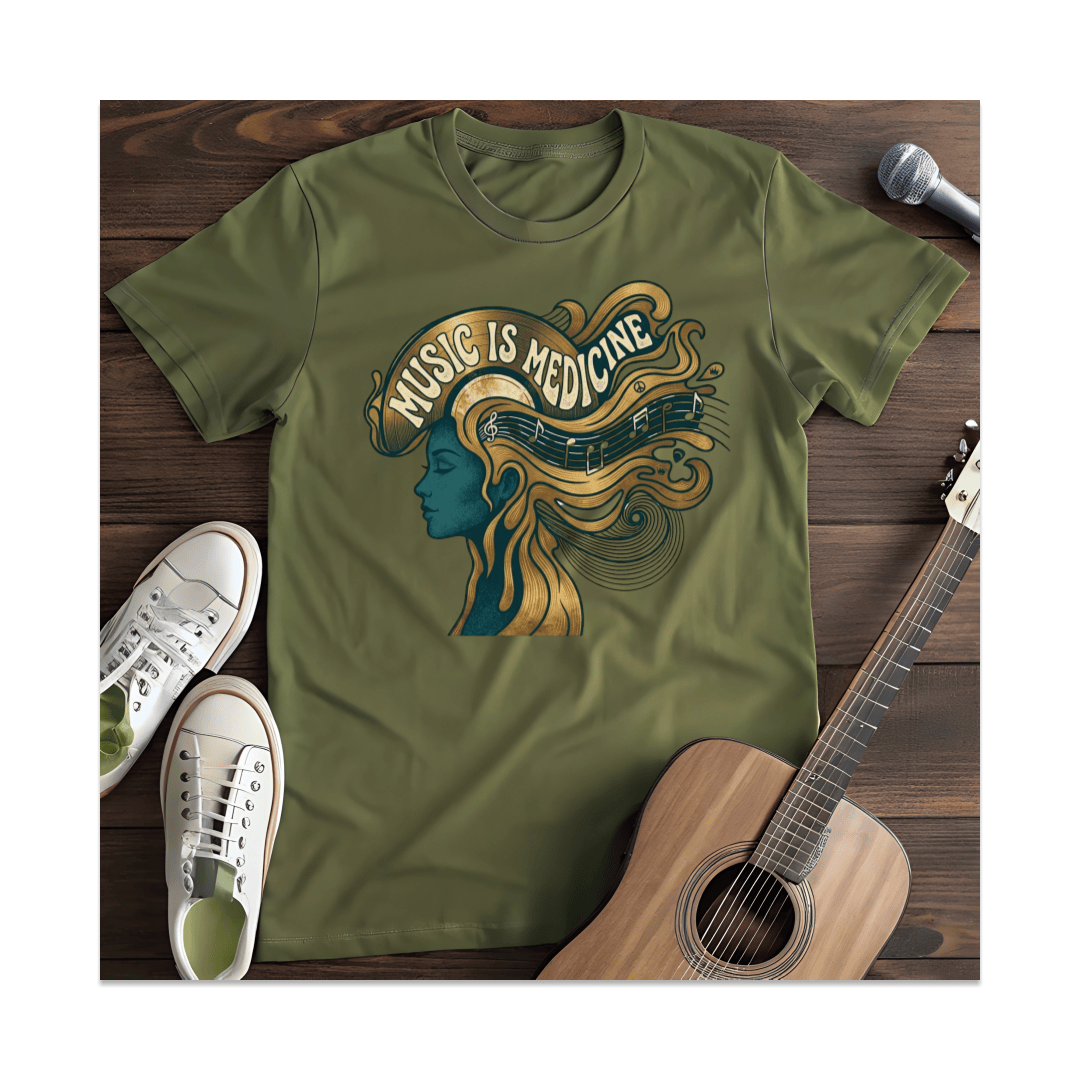 Printify T-Shirt Military Green / S Medicine T-Shirt