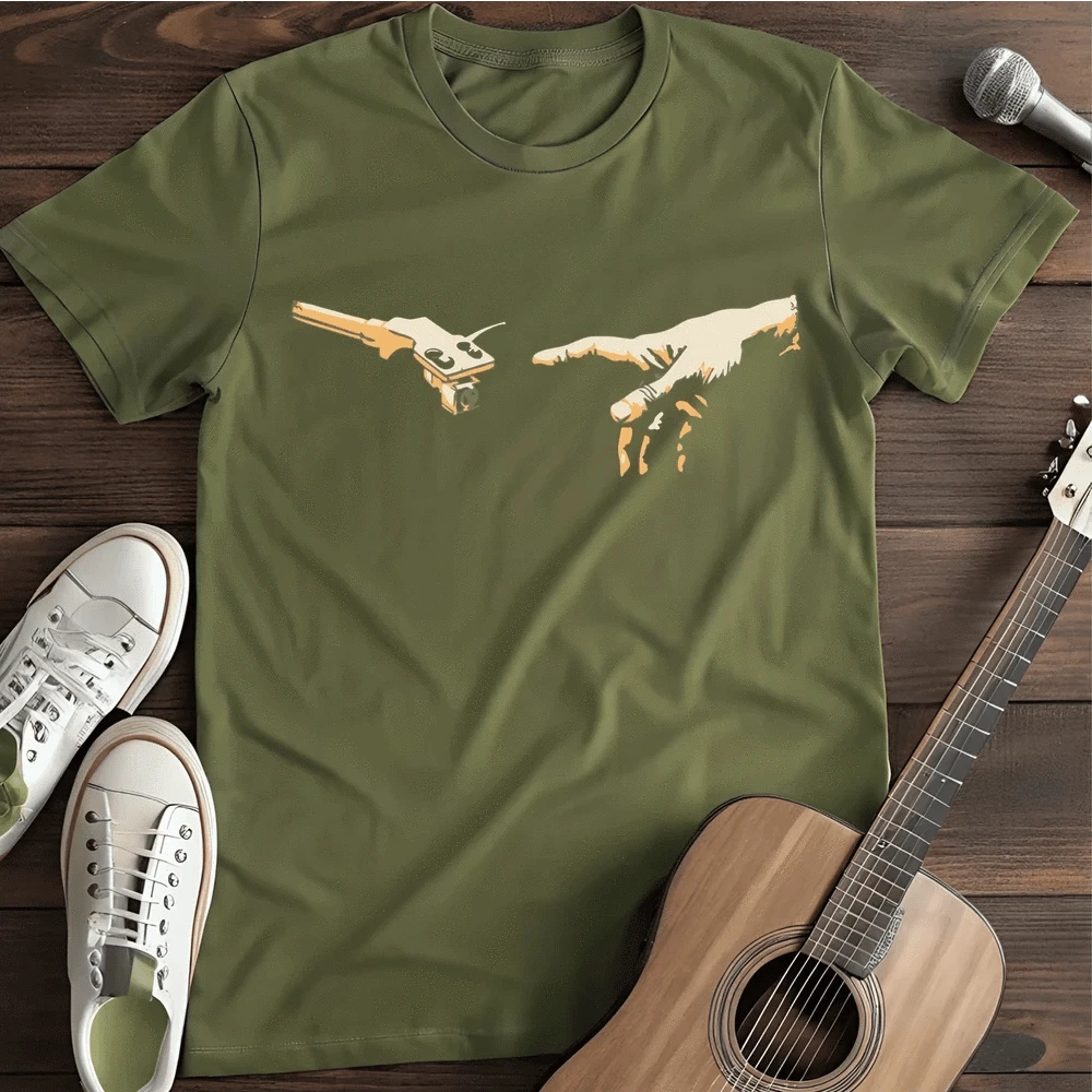 Printify T-Shirt Military Green / S Michelangelo Needle T Shirt