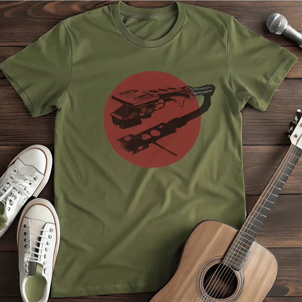 Printify T-Shirt Military Green / S Needle Reflection T Shirt