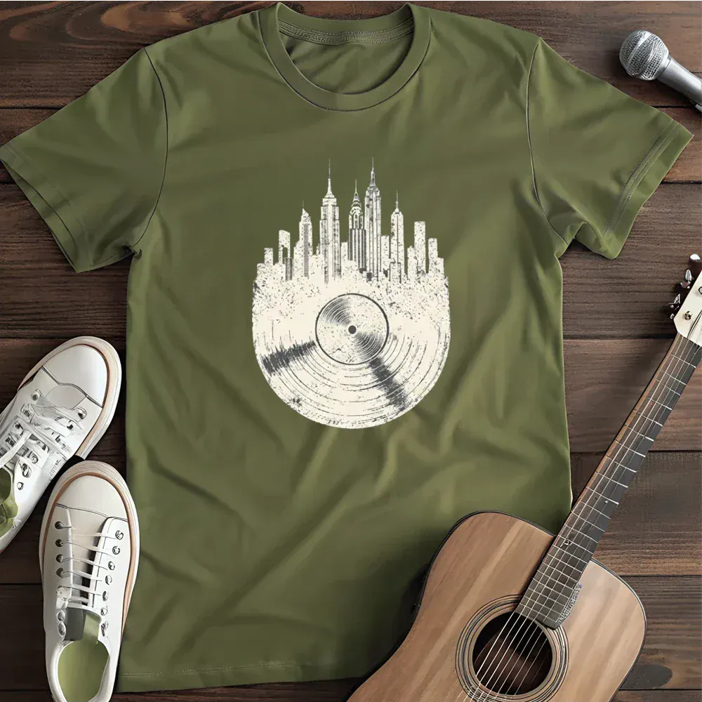 Printify T-Shirt Military Green / S New York Skyline T Shirt