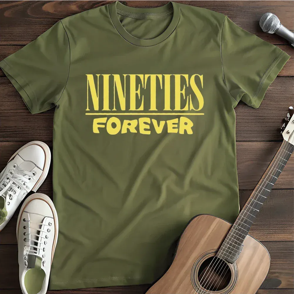 Printify T-Shirt Military Green / S Nineties Forever T Shirt