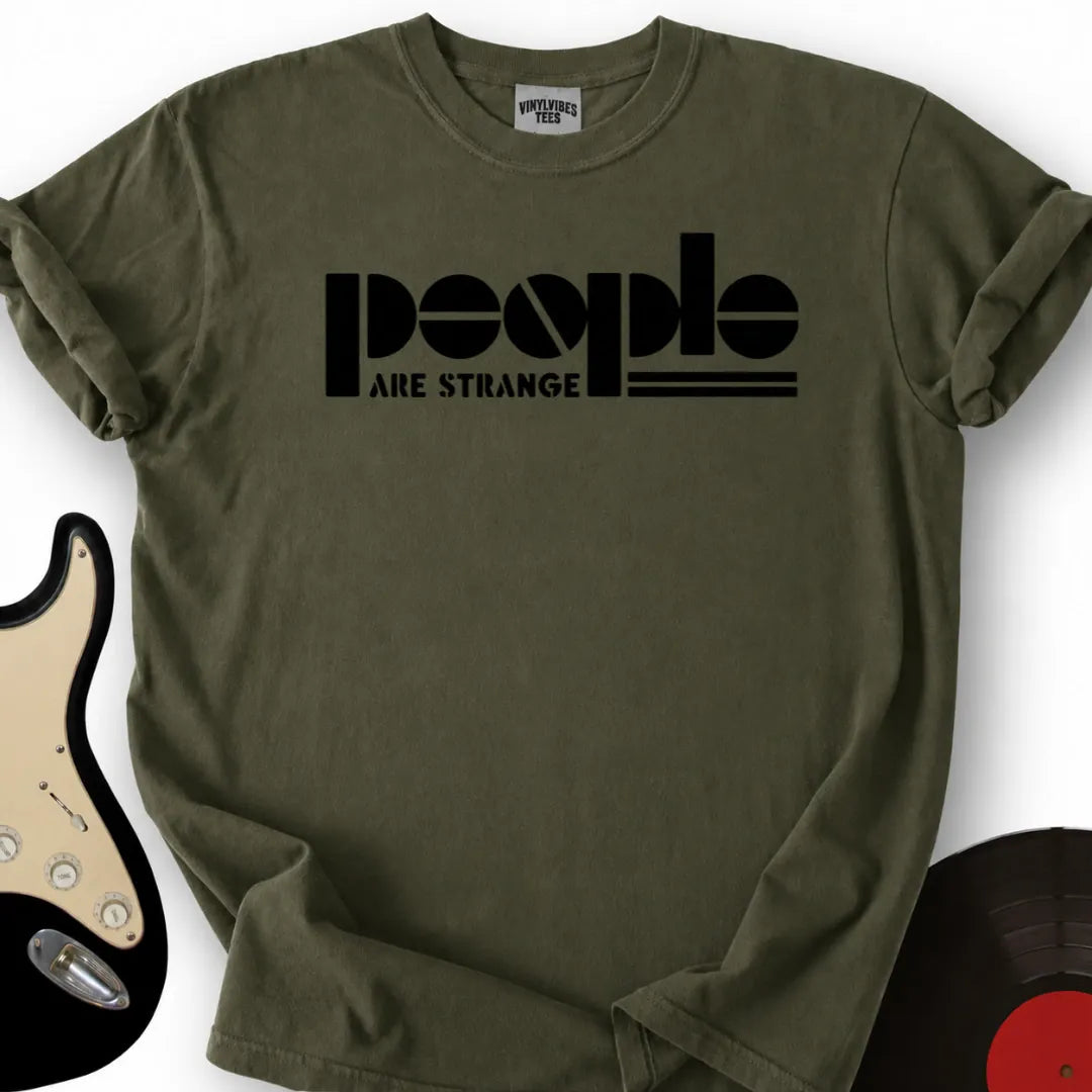 Printify T-Shirt Military Green / S People Are Strange T-Shirt