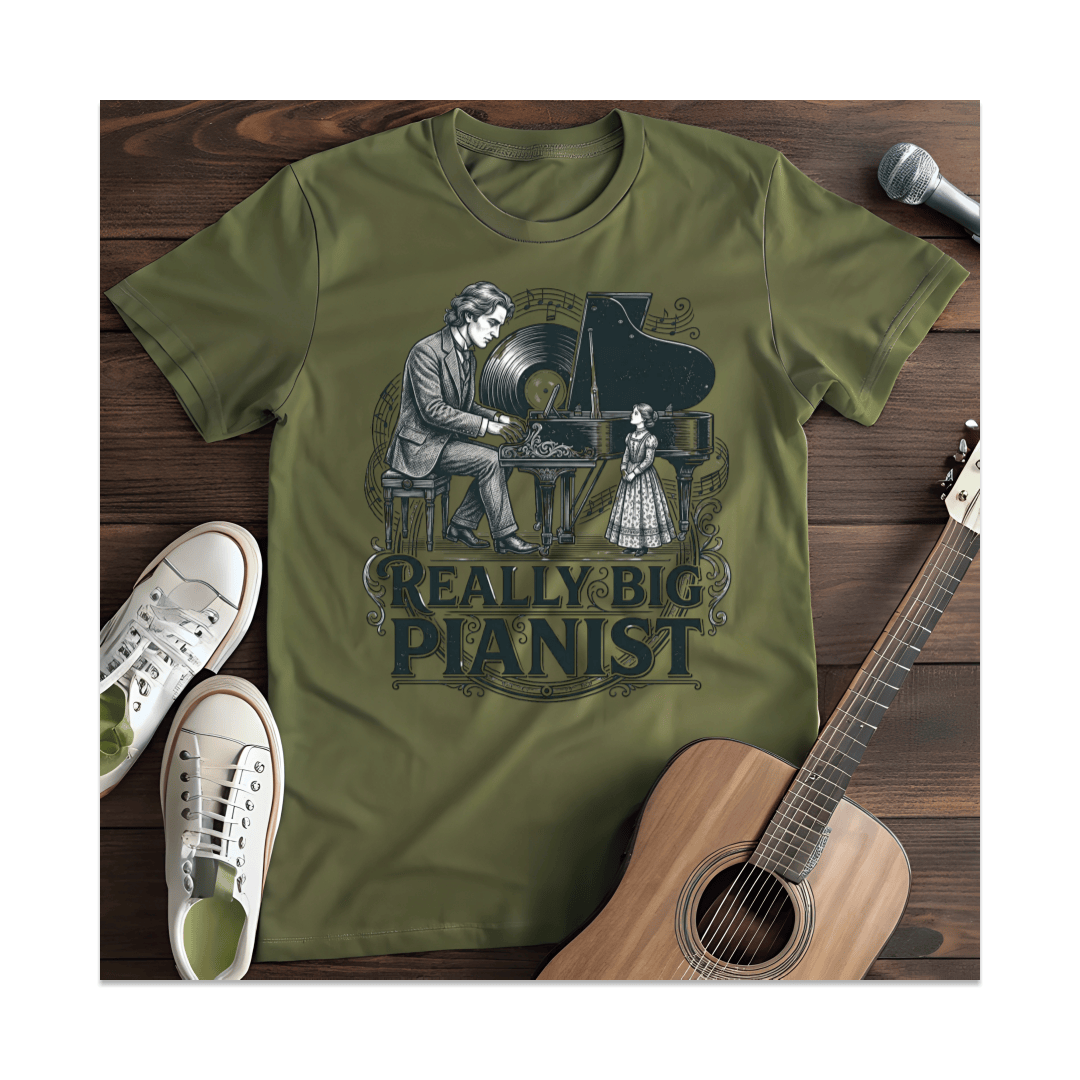 Printify T-Shirt Military Green / S Squeeze The Day Accordion T-Shirt (2)