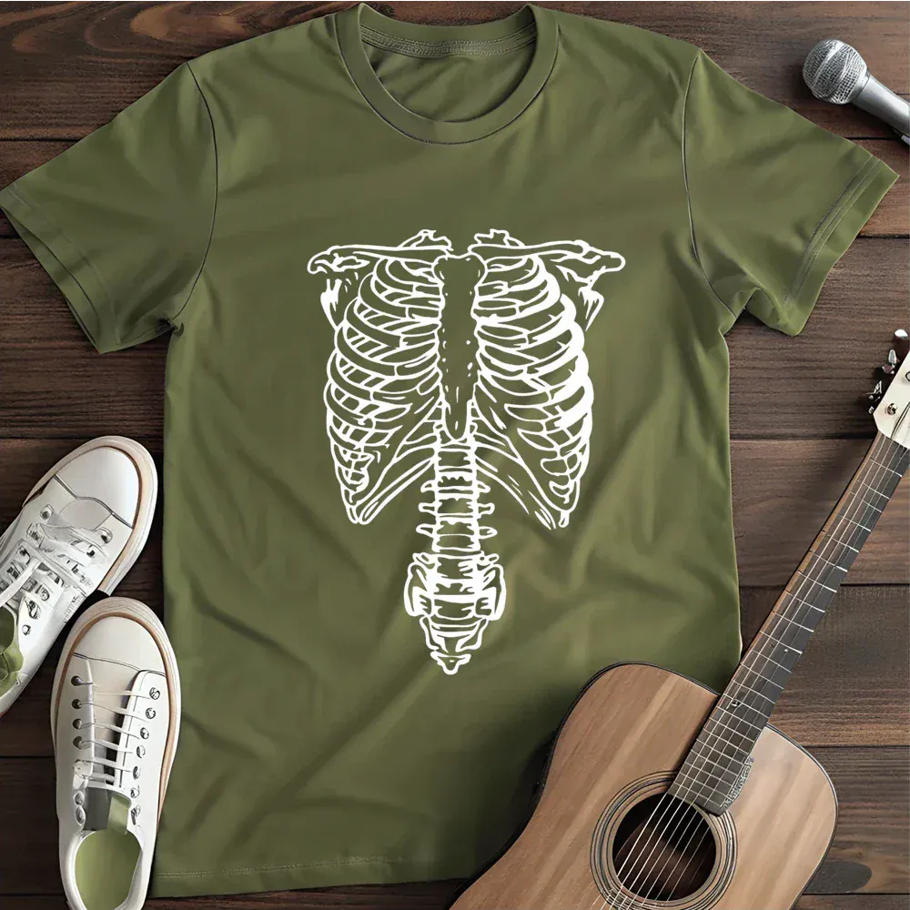 Printify T-Shirt Military Green / S Stiff Spine T Shirt