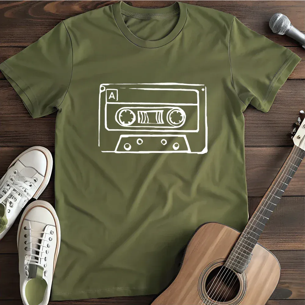Printify T-Shirt Military Green / S Tape T Shirt