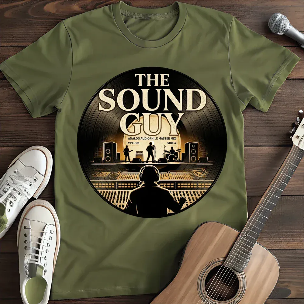 Printify T-Shirt Military Green / S The Sound Guy T Shirt