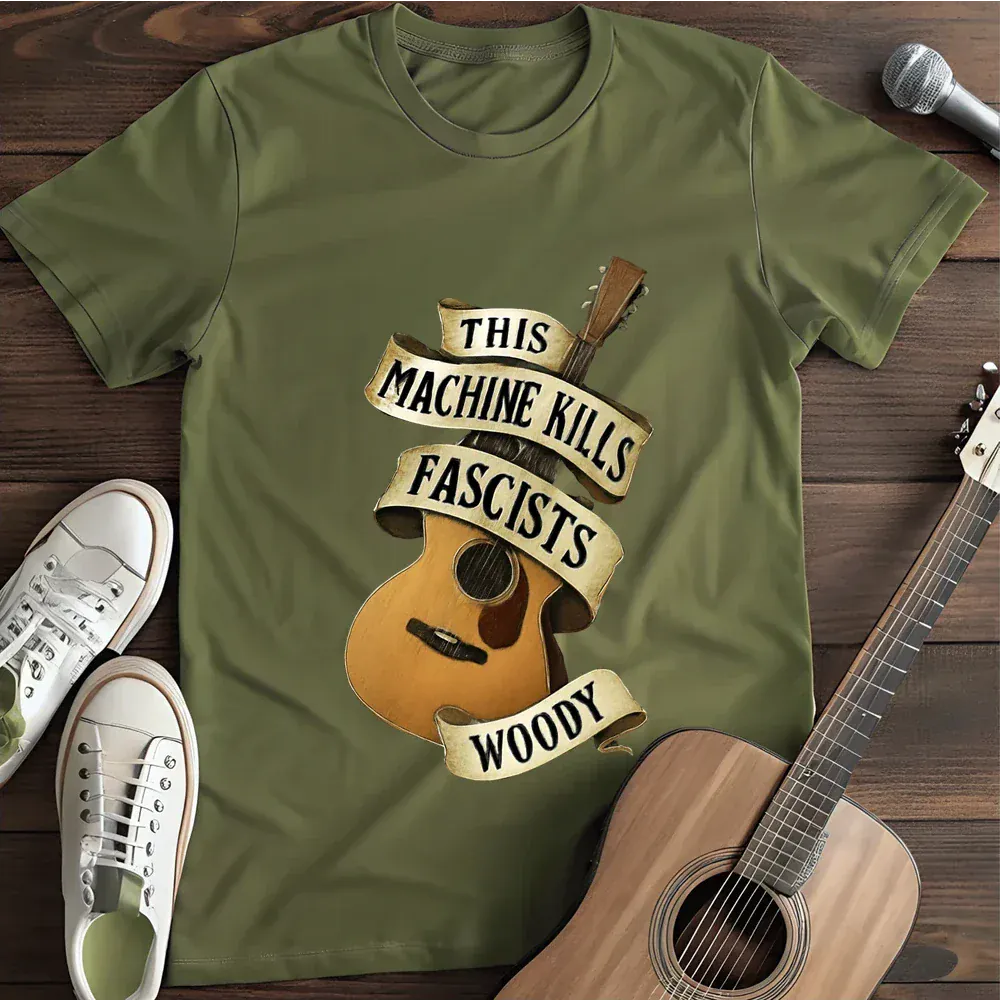 Printify T-Shirt Military Green / S This Machine Kills T Shirt