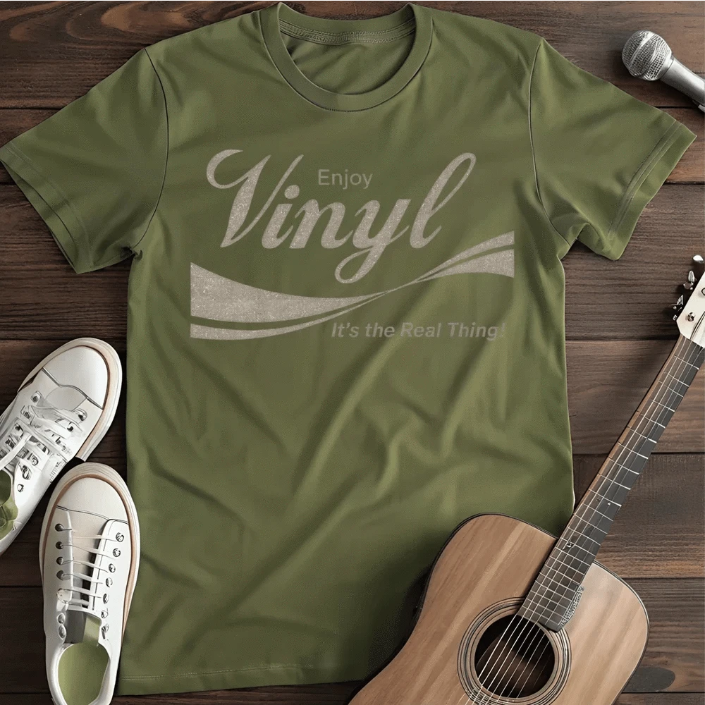 Printify T-Shirt Military Green / S Vinyl Coke